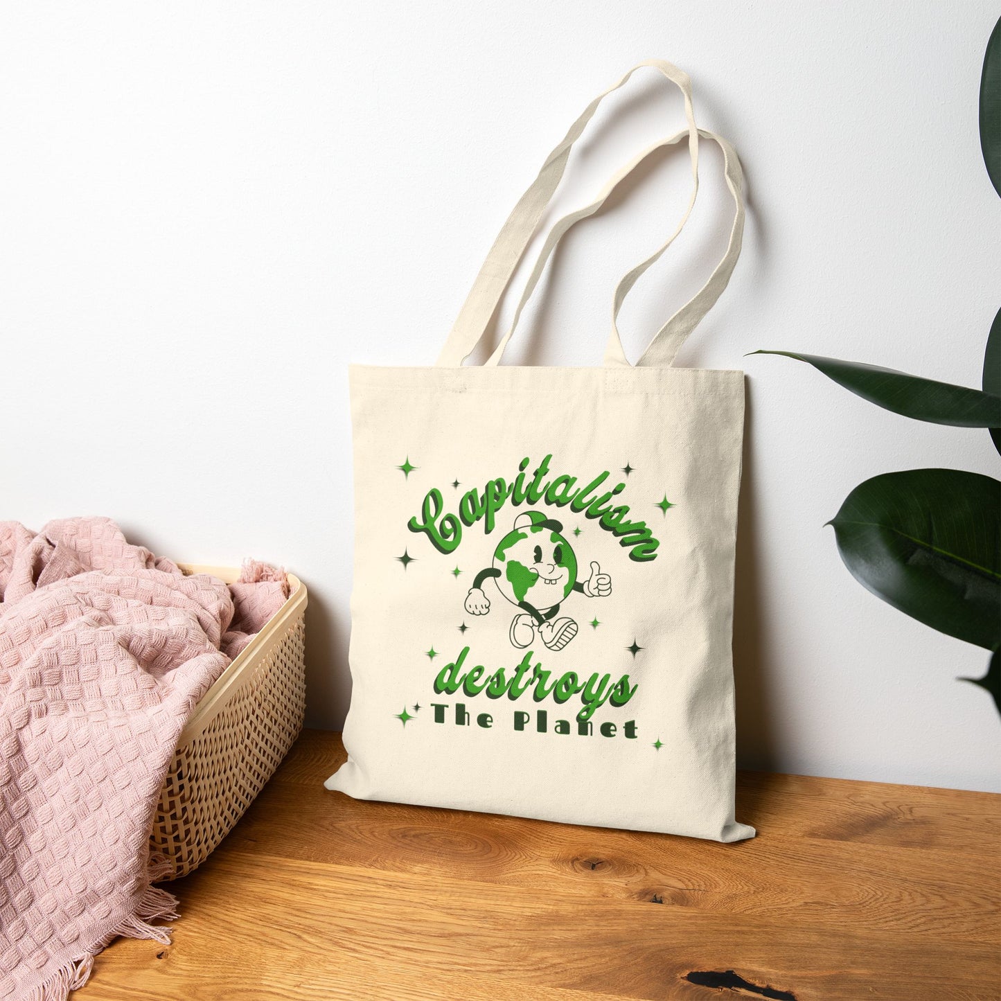 Capitalism Destroys The Planet | Tote Bag