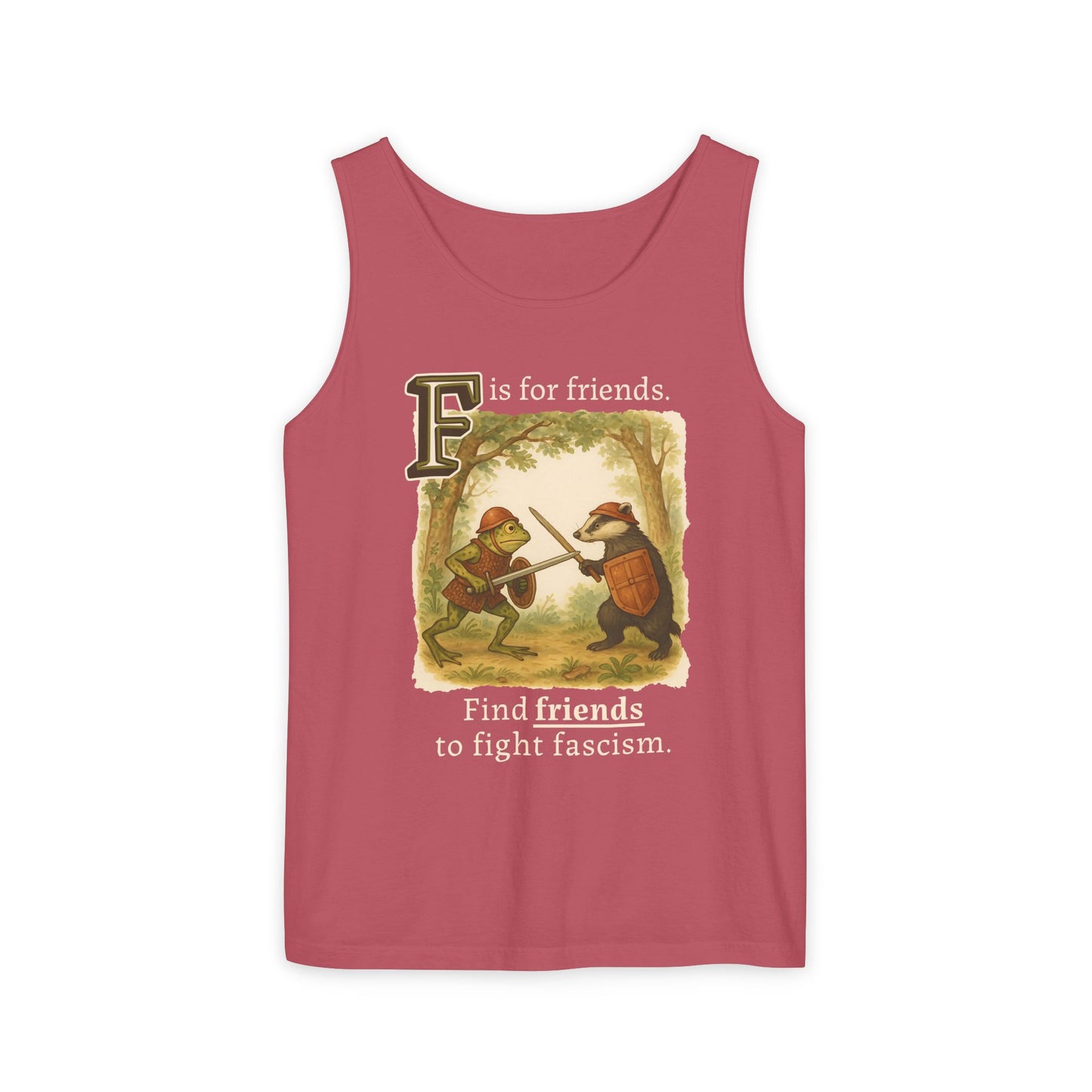 F is for Friends Fight Fascism | Unisex Tank