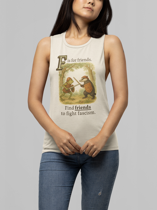 F is for Friends Fight Fascism | Unisex Tank