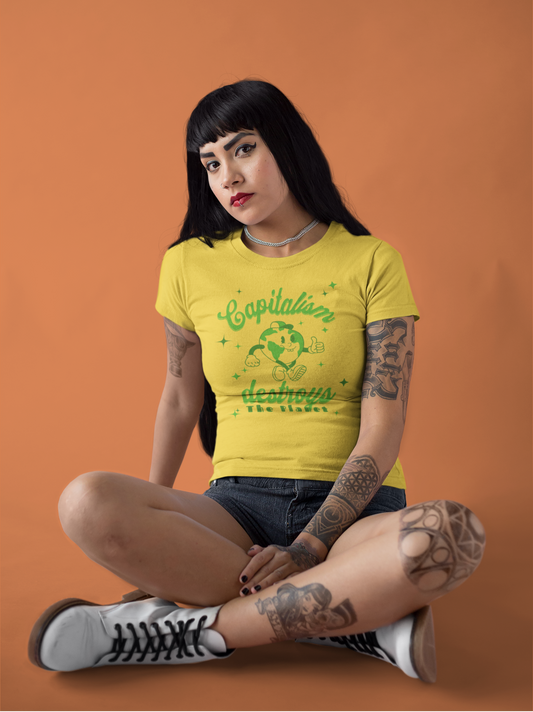 Capitalism Destroys The Planet | Women’s Tee