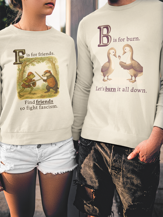F is for Friends Fight Fascism | Sweatshirt