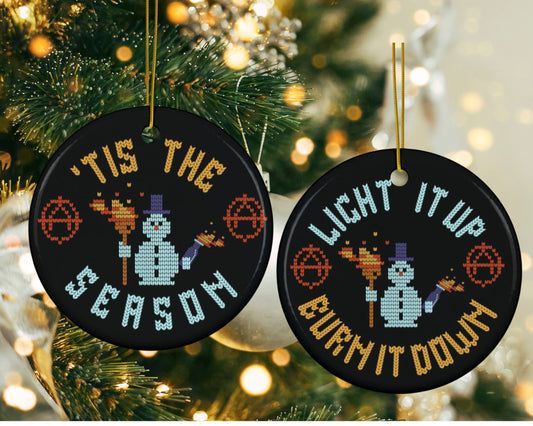 'Tis The Season Anarchist | Ornament