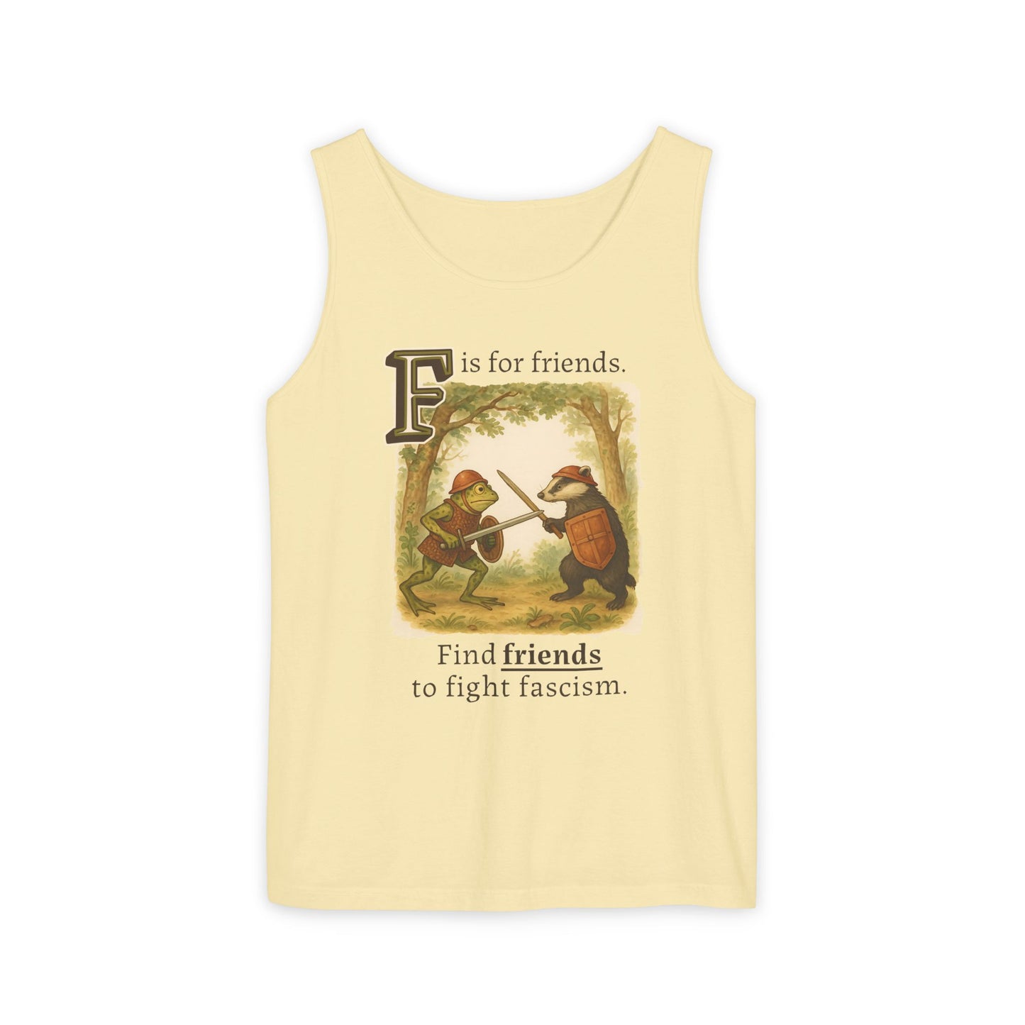 F is for Friends Fight Fascism | Unisex Tank