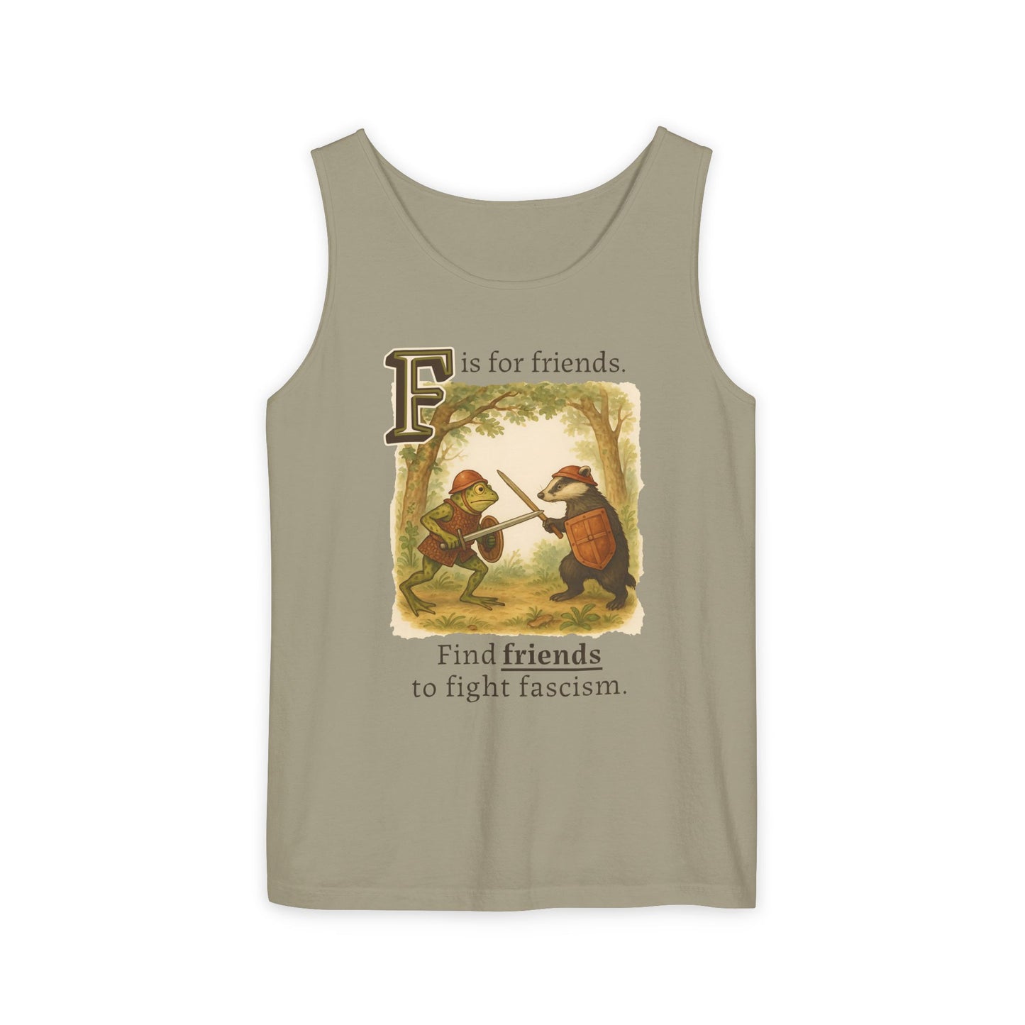 F is for Friends Fight Fascism | Unisex Tank