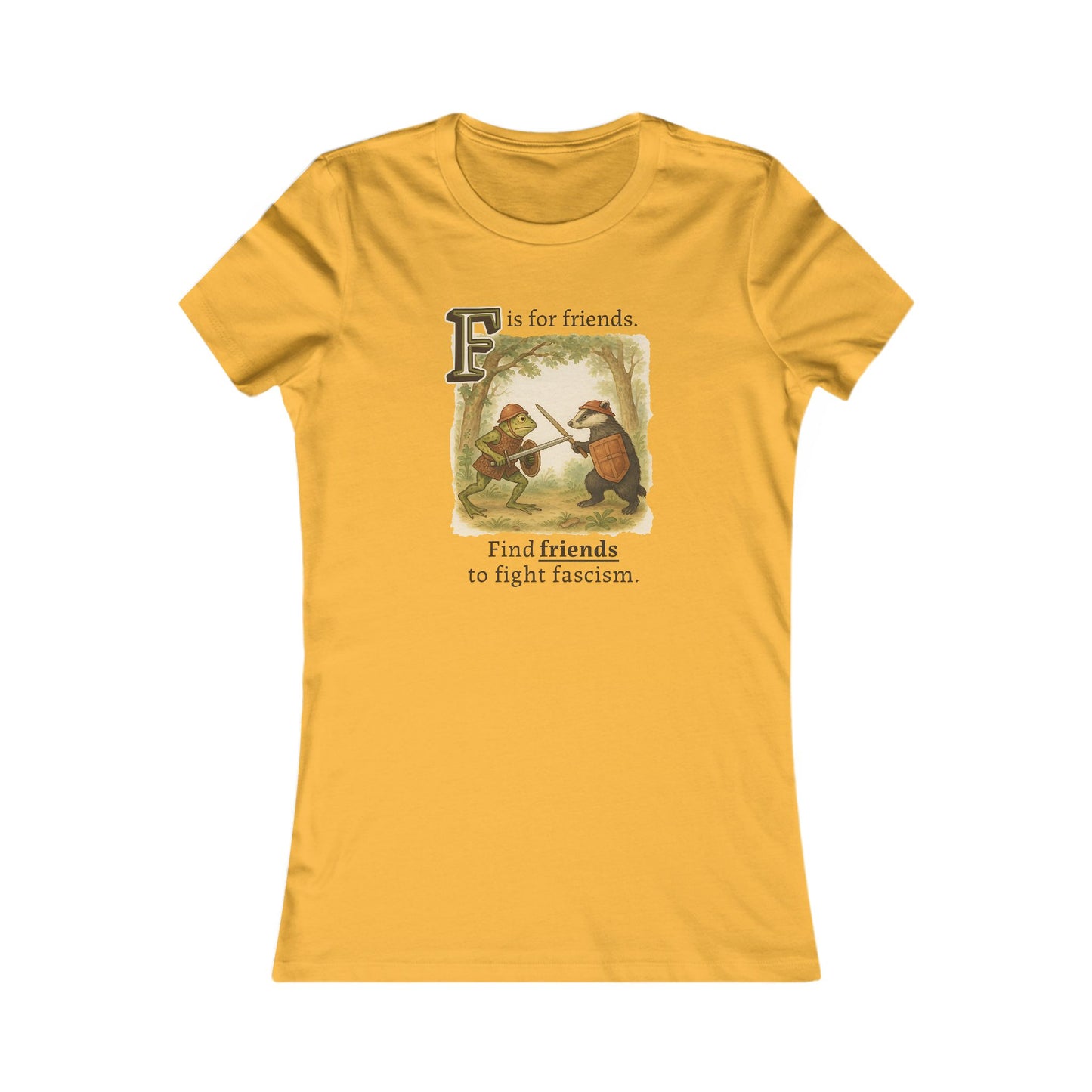 F is for Friends Fight Fascism | Women's Tee