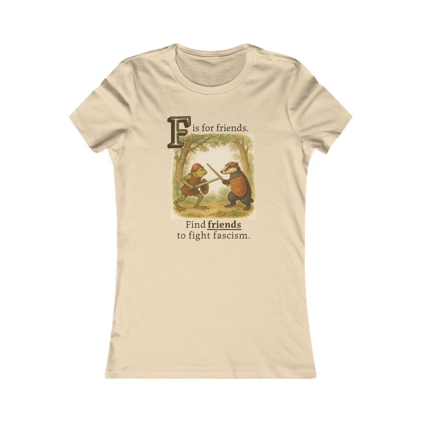 F is for Friends Fight Fascism | Women's Tee