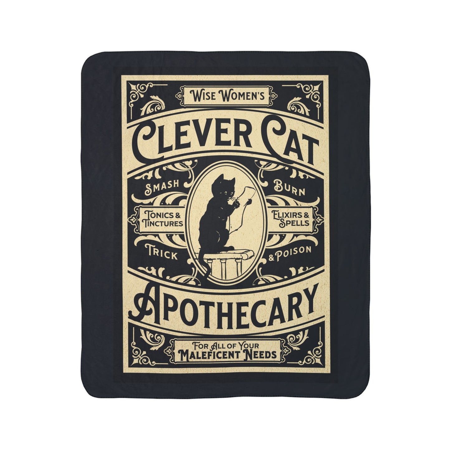 Clever Cat Apothecary | Sherpa Blanket