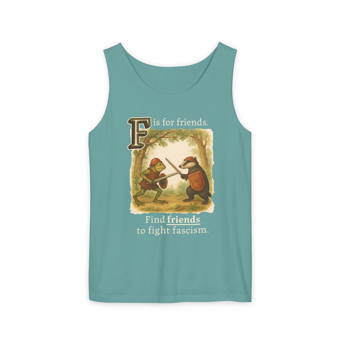 F is for Friends Fight Fascism | Unisex Tank