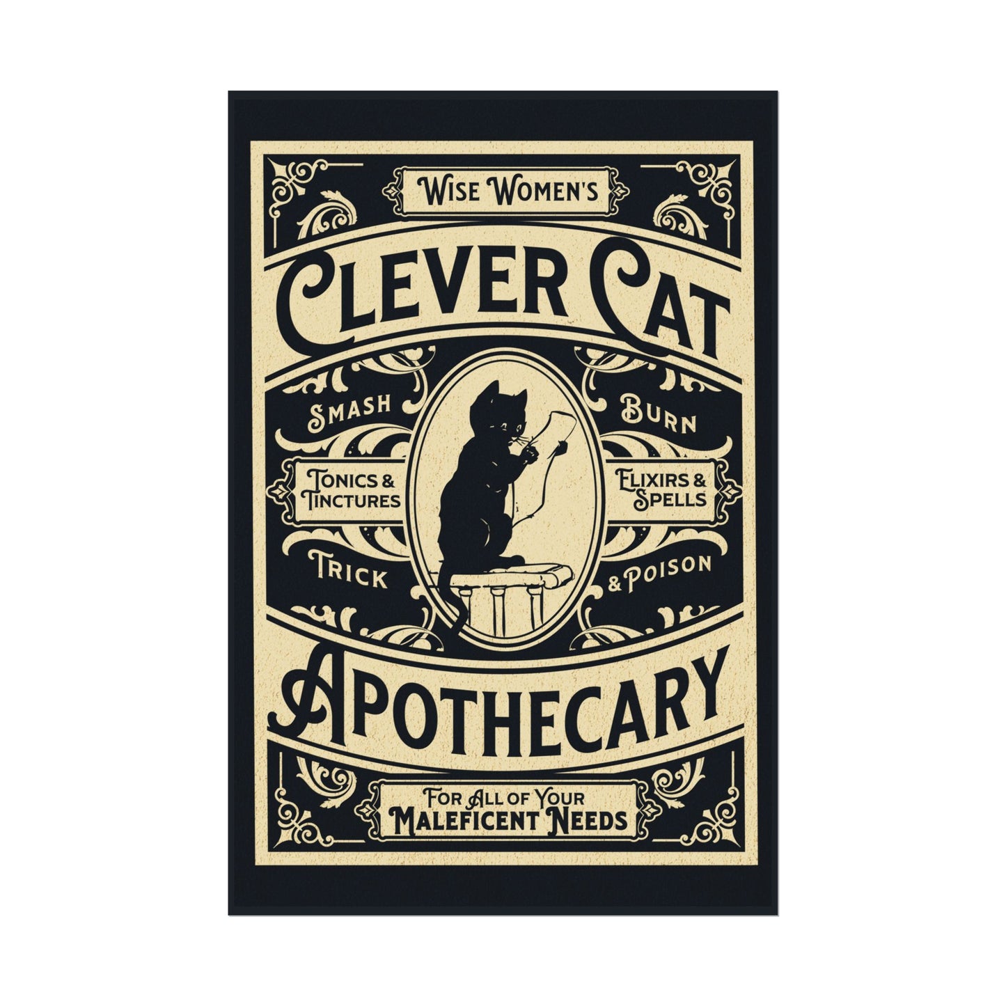 Clever Cat Apothecary | Poster