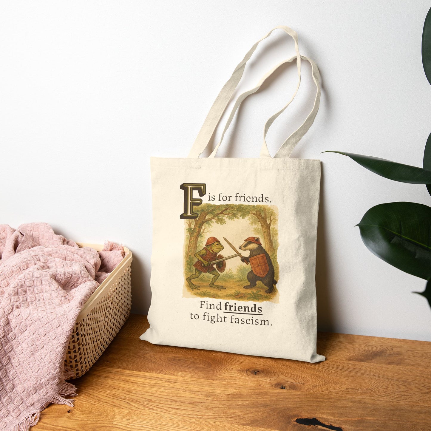 F is for Friends Fight Fascism | Tote Bag