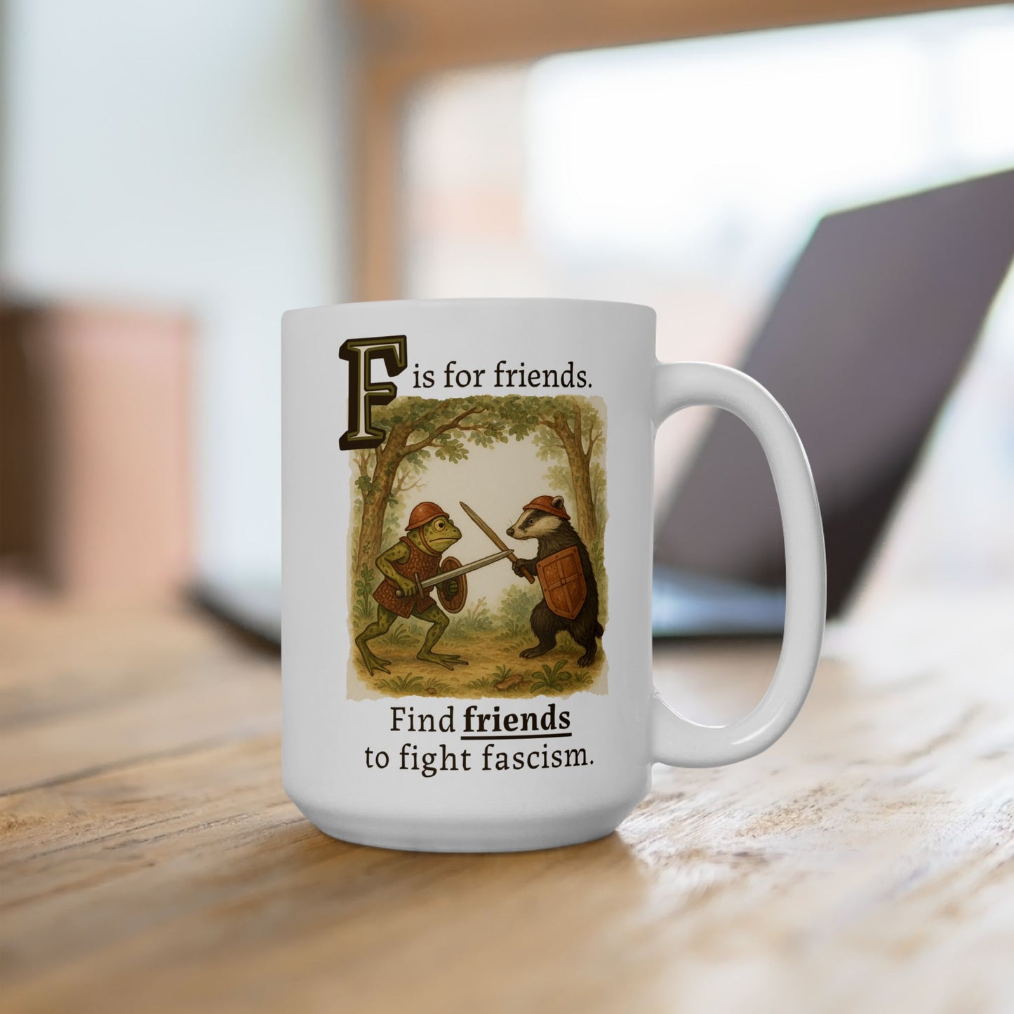 F is for Friends Fight Fascism | Mug