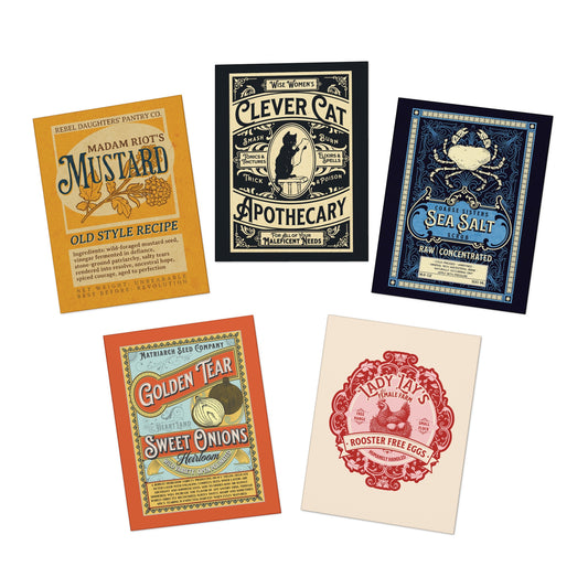 Vintage Feminist Label | Greeting Cards