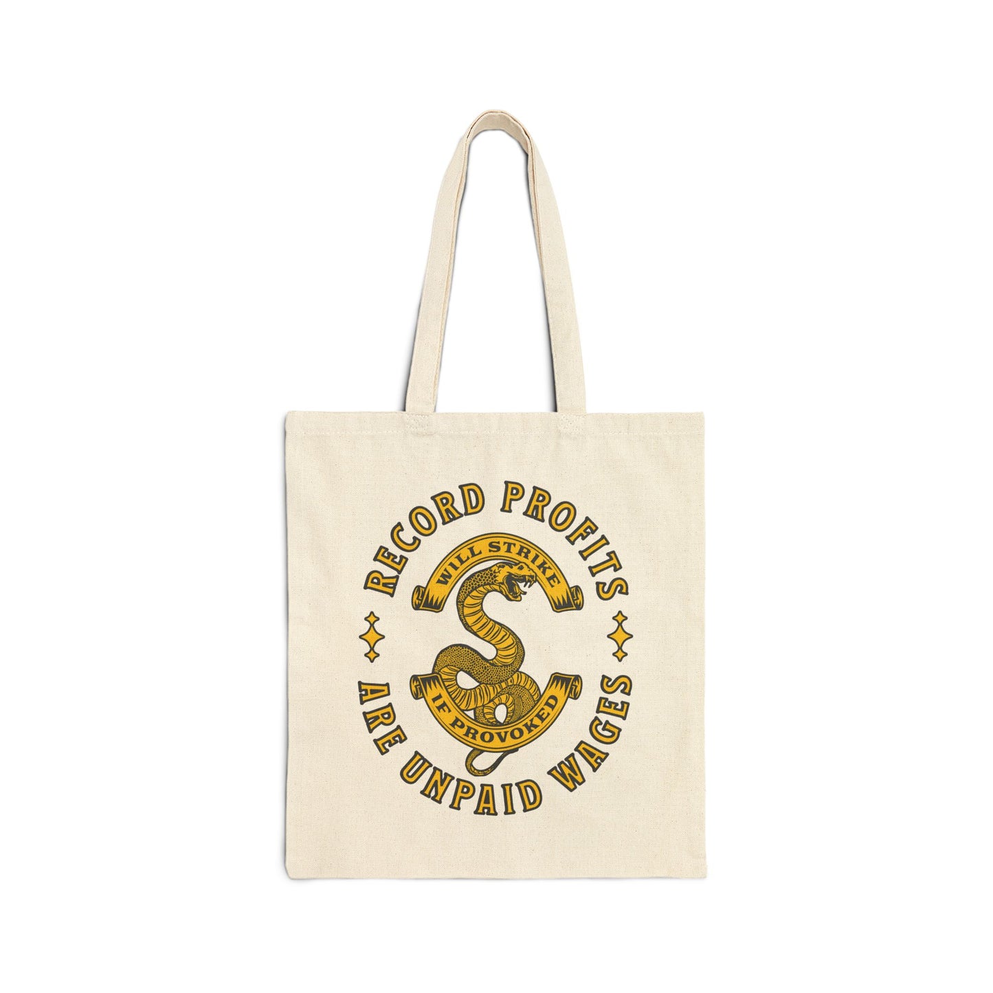 Record Profits Are Unpaid Wages | Tote Bag