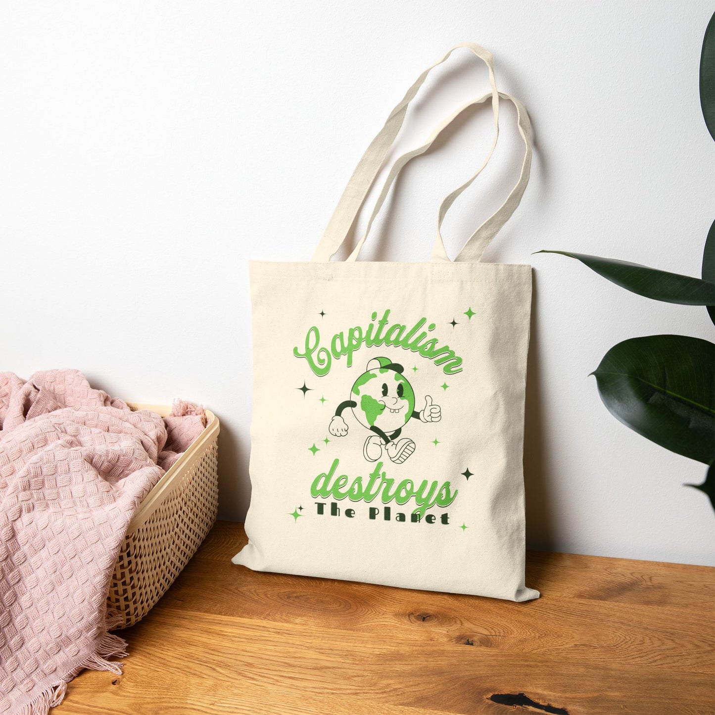 Capitalism Destroys The Planet | Tote Bag