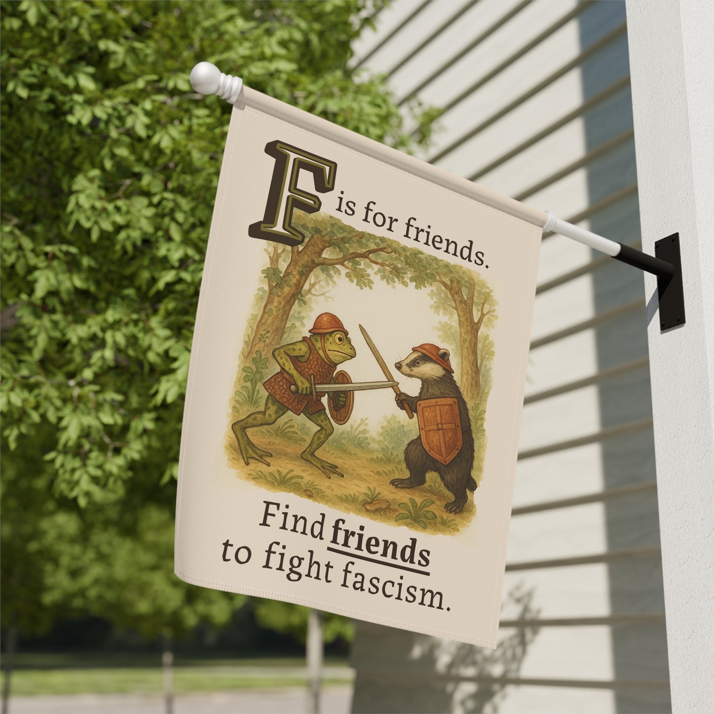F is for Friends Fight Fascism | Flag