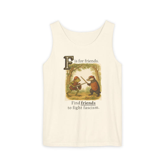 F is for Friends Fight Fascism | Unisex Tank