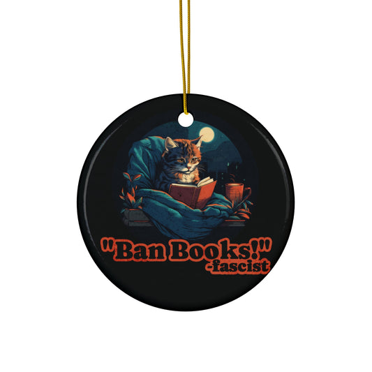 "Ban Books -Fascist" | Ornament