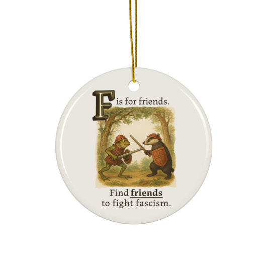 F Is for Friends | Ornament