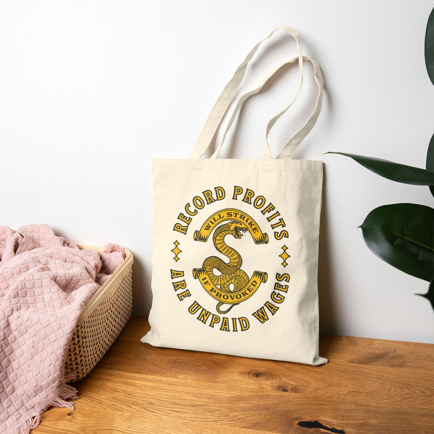 Record Profits Are Unpaid Wages | Tote Bag