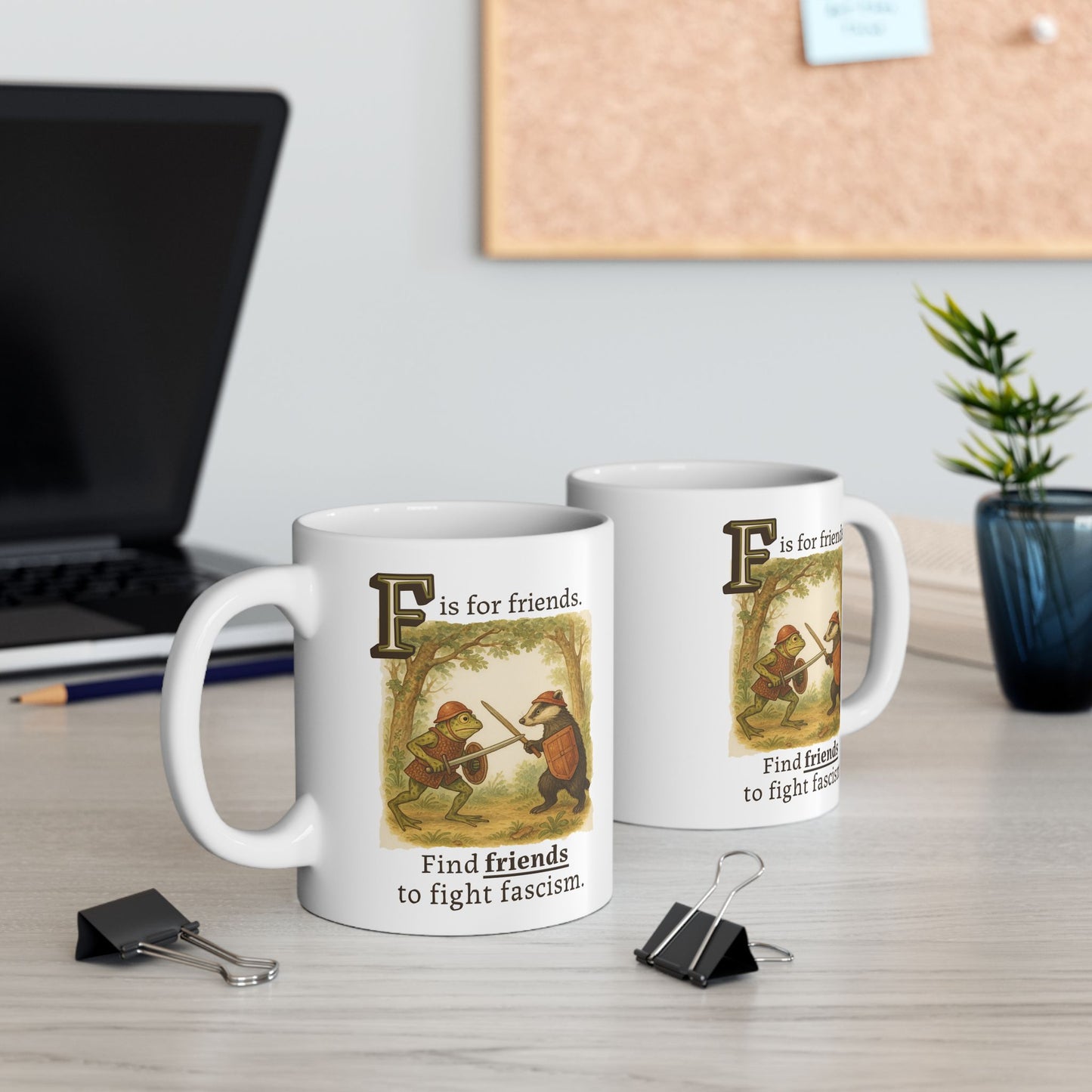 F is for Friends Fight Fascism | Mug