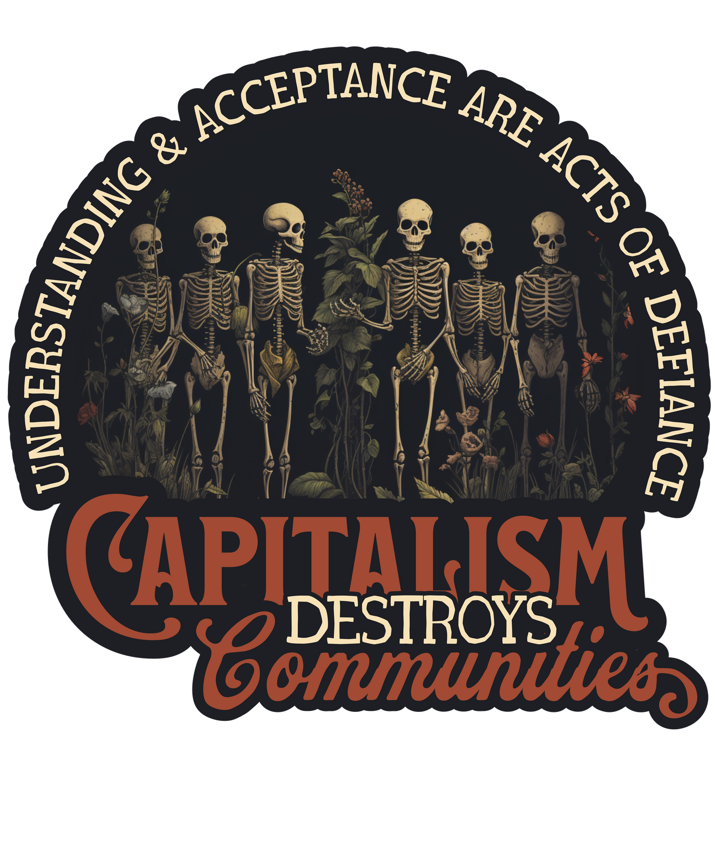 Capitalism Destroys Communities | Sticker