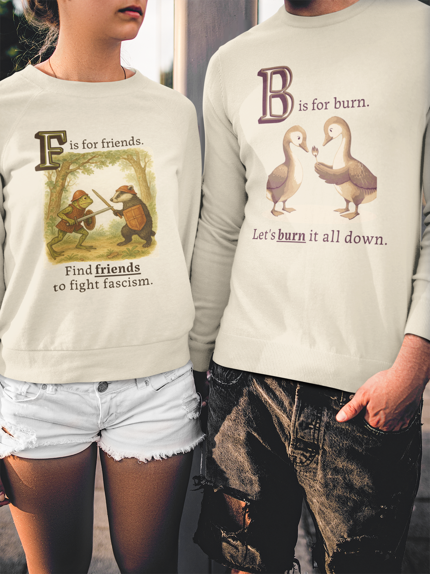 F is for Friends Fight Fascism | Sweatshirt