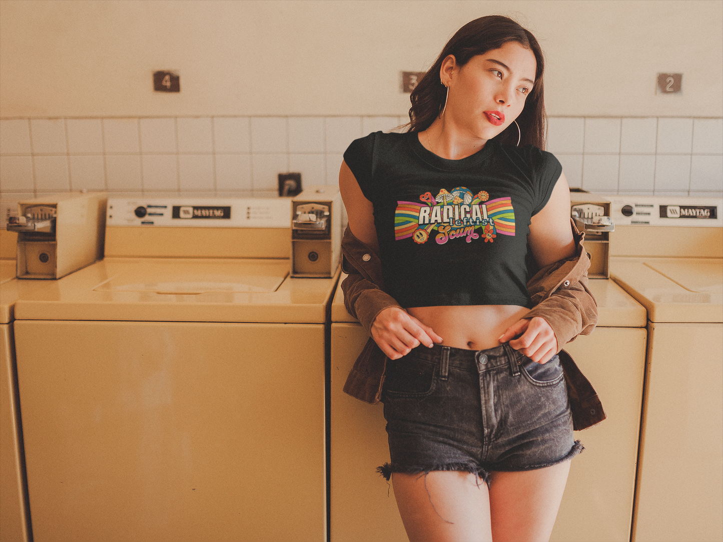 Radical Leftist Scum | Cropped Baby Tee
