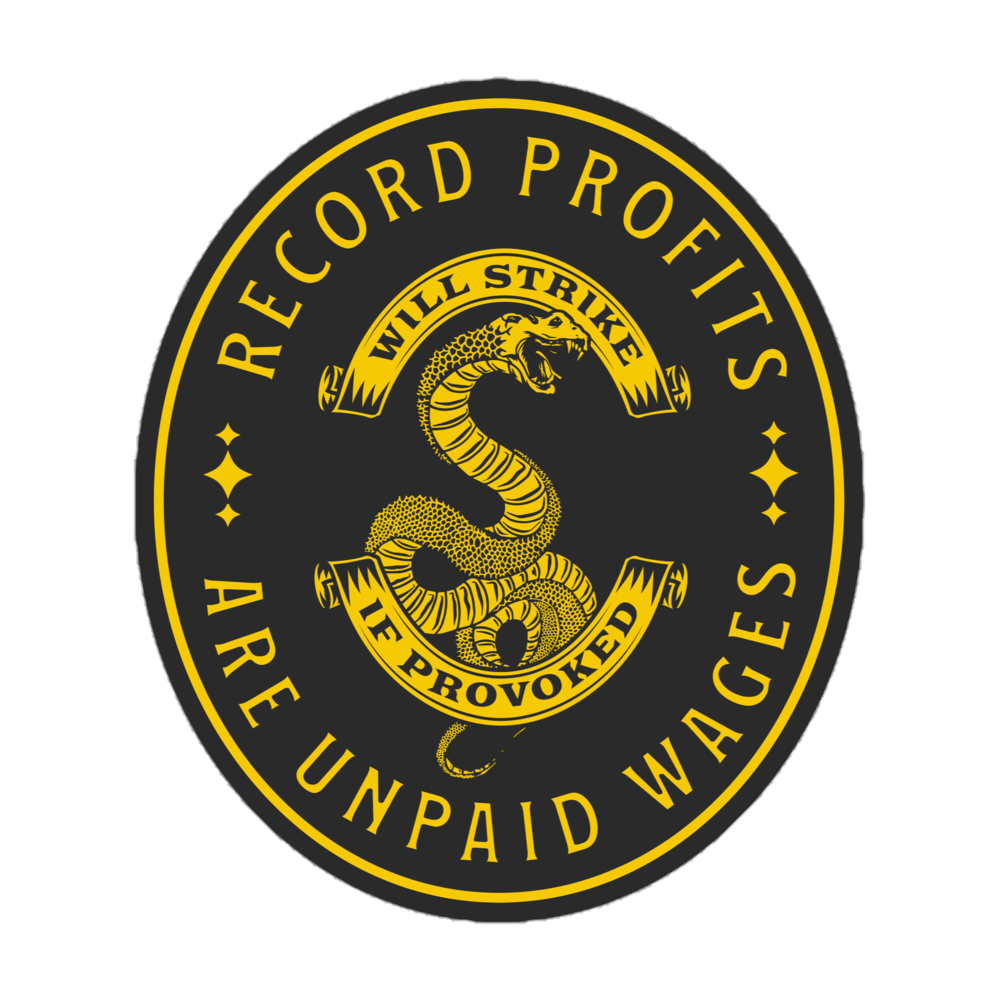 Record Profits Are Unpaid Wages | Sticker