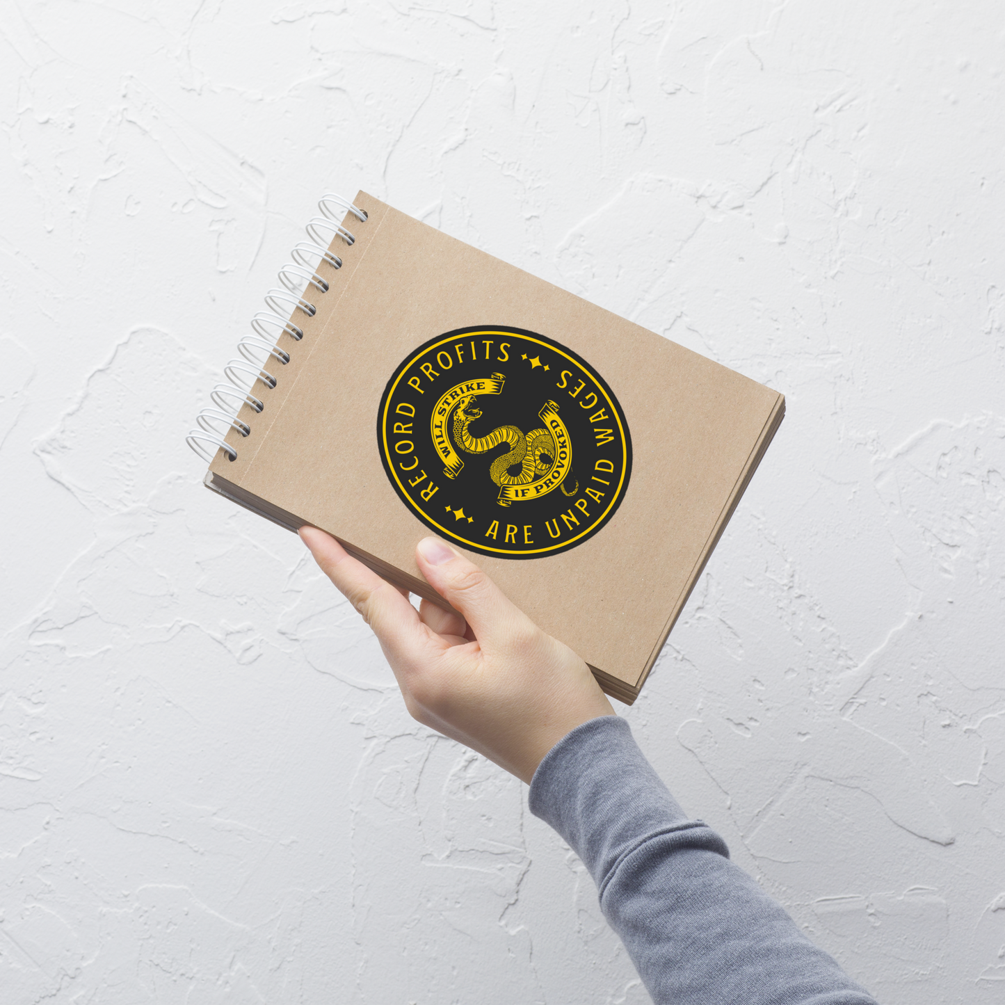 Record Profits Are Unpaid Wages | Sticker