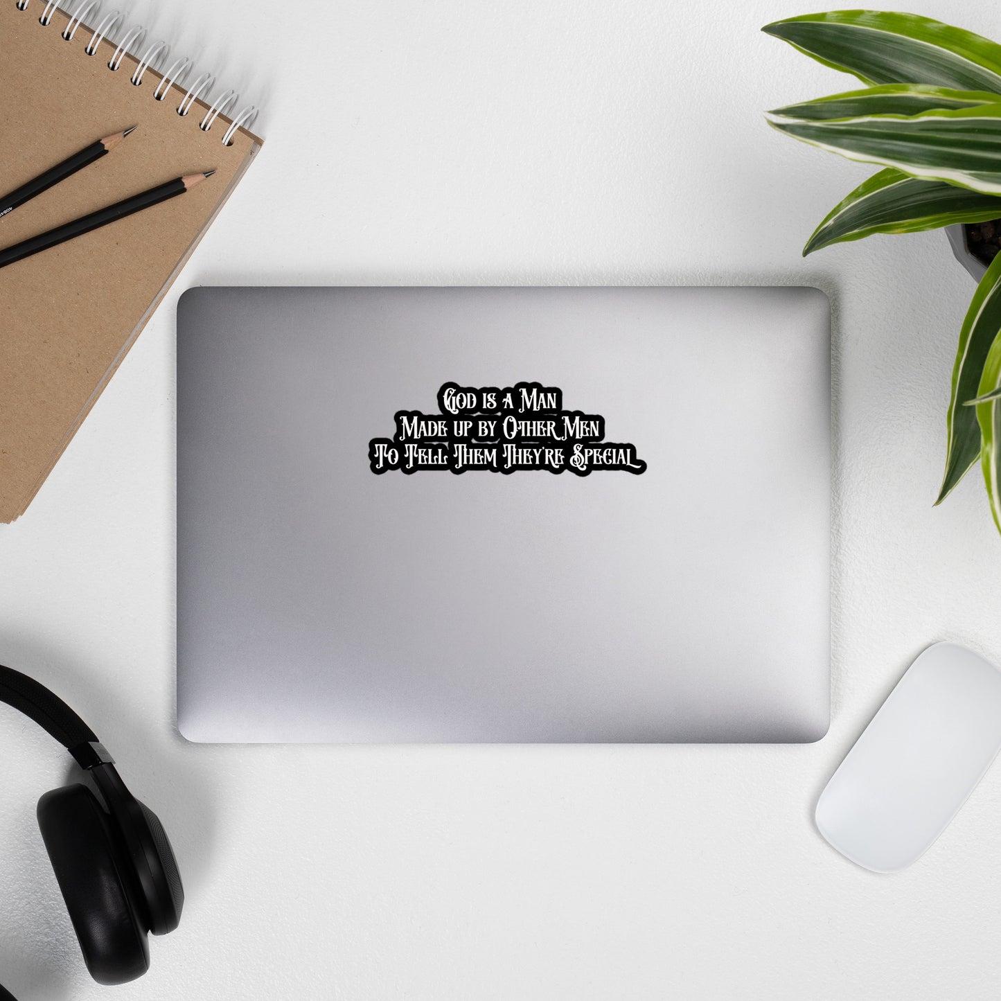 God Is a Man Made Up by Men | Sticker