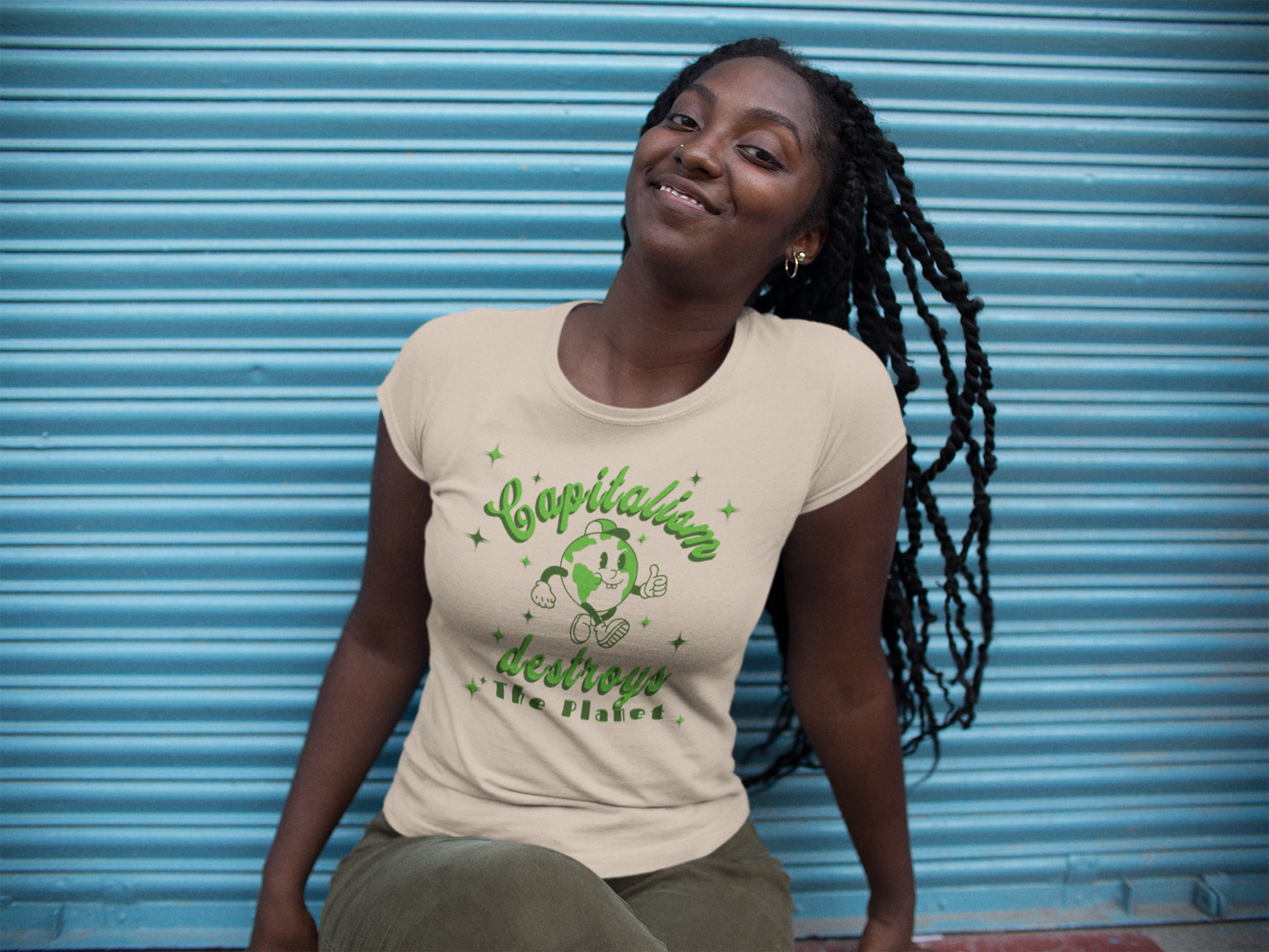 Capitalism Destroys The Planet | Women’s Tee