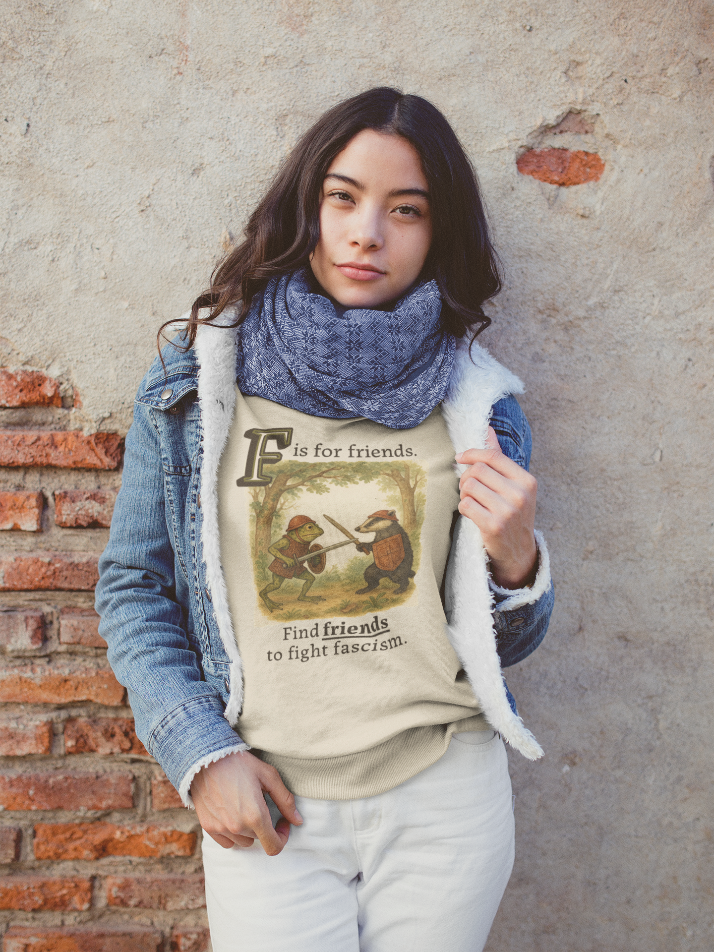 F is for Friends Fight Fascism | Sweatshirt