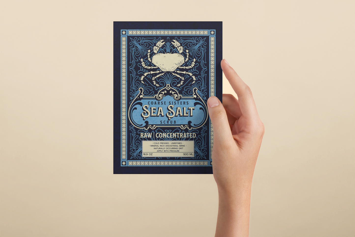 Coarse Sisters Sea Salt Scrub | Card Set