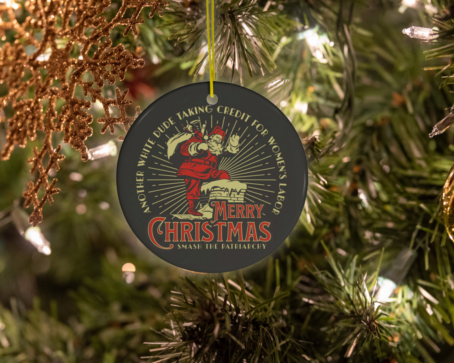 Sleigh The Patriarchy | Ornament