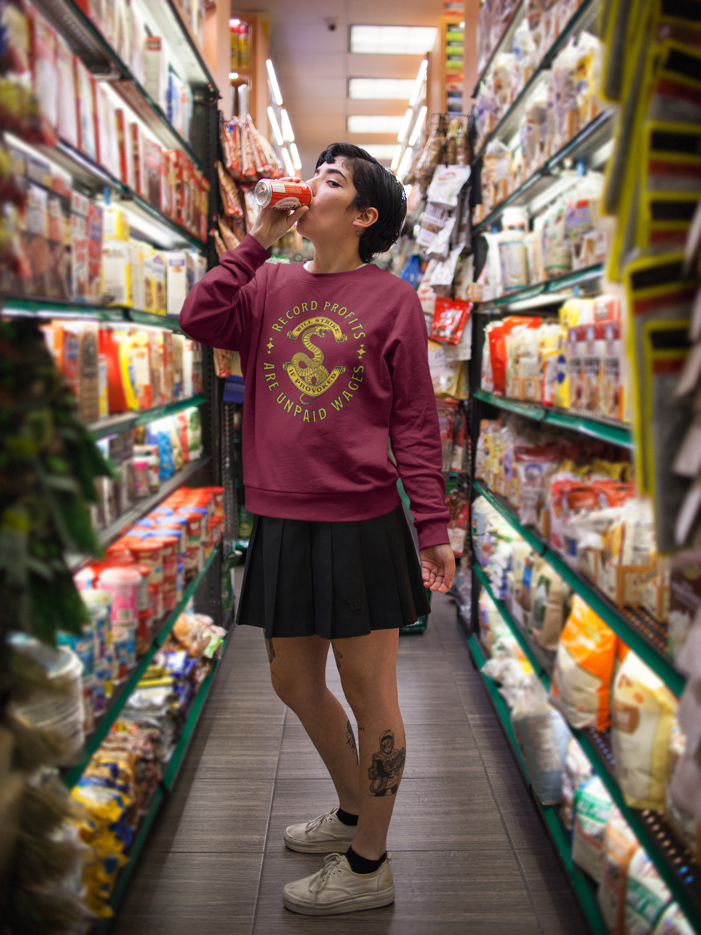 Record Profits Are Unpaid Wages | Sweatshirt