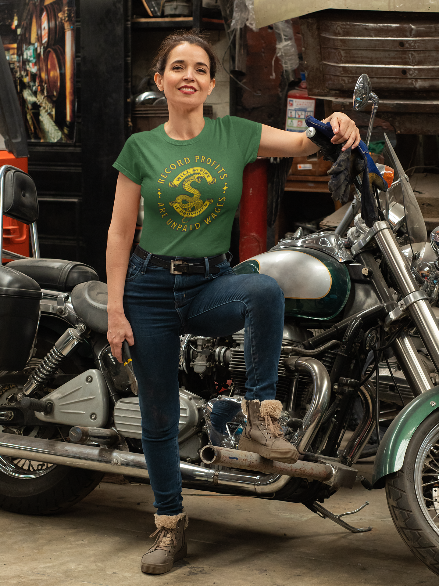 Record Profits Are Unpaid Wages | Women's Tee