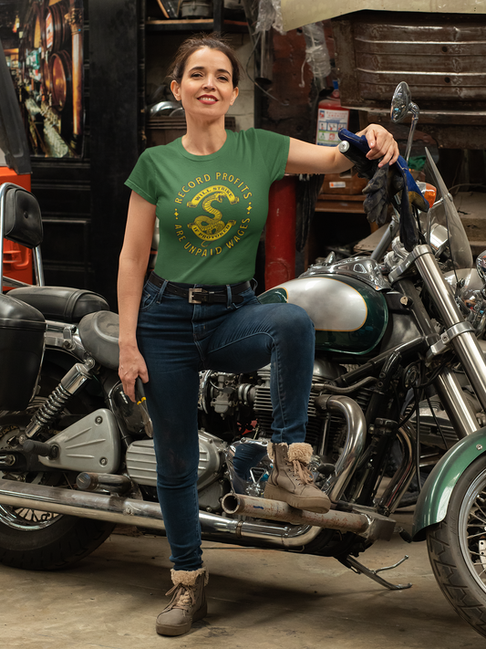 Record Profits Are Unpaid Wages | Women's Tee